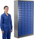 100 Drawers Space-Saving Bolt Bins and Parts Cabinet, 25.8″L×8.66″W×46″H Professional Nut and Screw Organizer, Keeps Garage Tools Neatly Stored