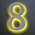 Illuminated House Number For Outside 20 Inch, Backlit LED House Number Signs Enhance Your Home's Elegance, Lighted Address Numbers, Metal House Numbers With Lights,8