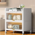 ,Freestanding Baker's Rack with Flip Door,Microwave Stand,Modern Sideboard,for, Living Room, Office,Metal Storage Rack,White-80x42x144cm