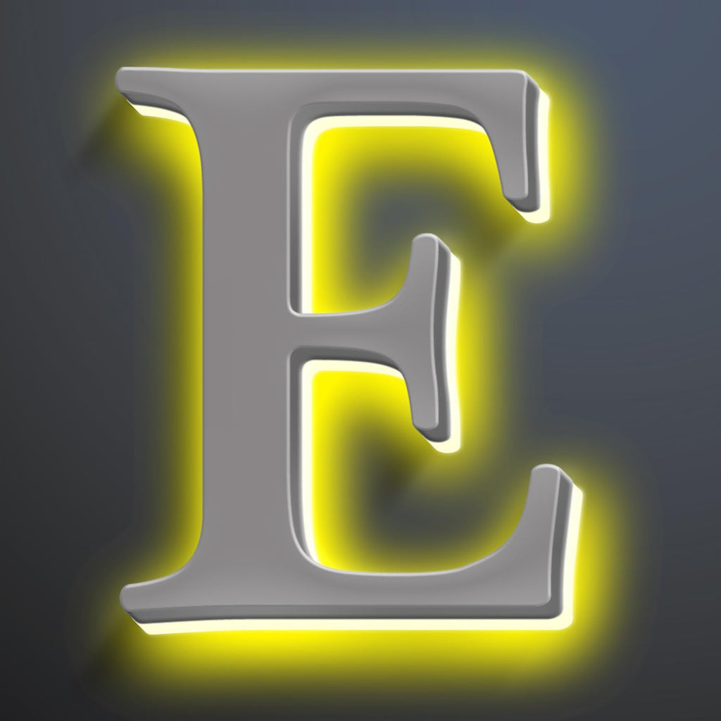 Illuminated House Number For Outside 20 Inch, Backlit LED House Number Signs Enhance Your Home's Elegance, Lighted Address Numbers, Metal House Numbers With Lights,E