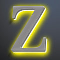 Illuminated House Number For Outside 20 Inch, Backlit LED House Number Signs Enhance Your Home's Elegance, Lighted Address Numbers, Metal House Numbers With Lights,Z