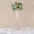 Efavormart 2 Pack | 40' Round Heavy Duty Clear Cylinder Glass Vases, Tall Flower Vase