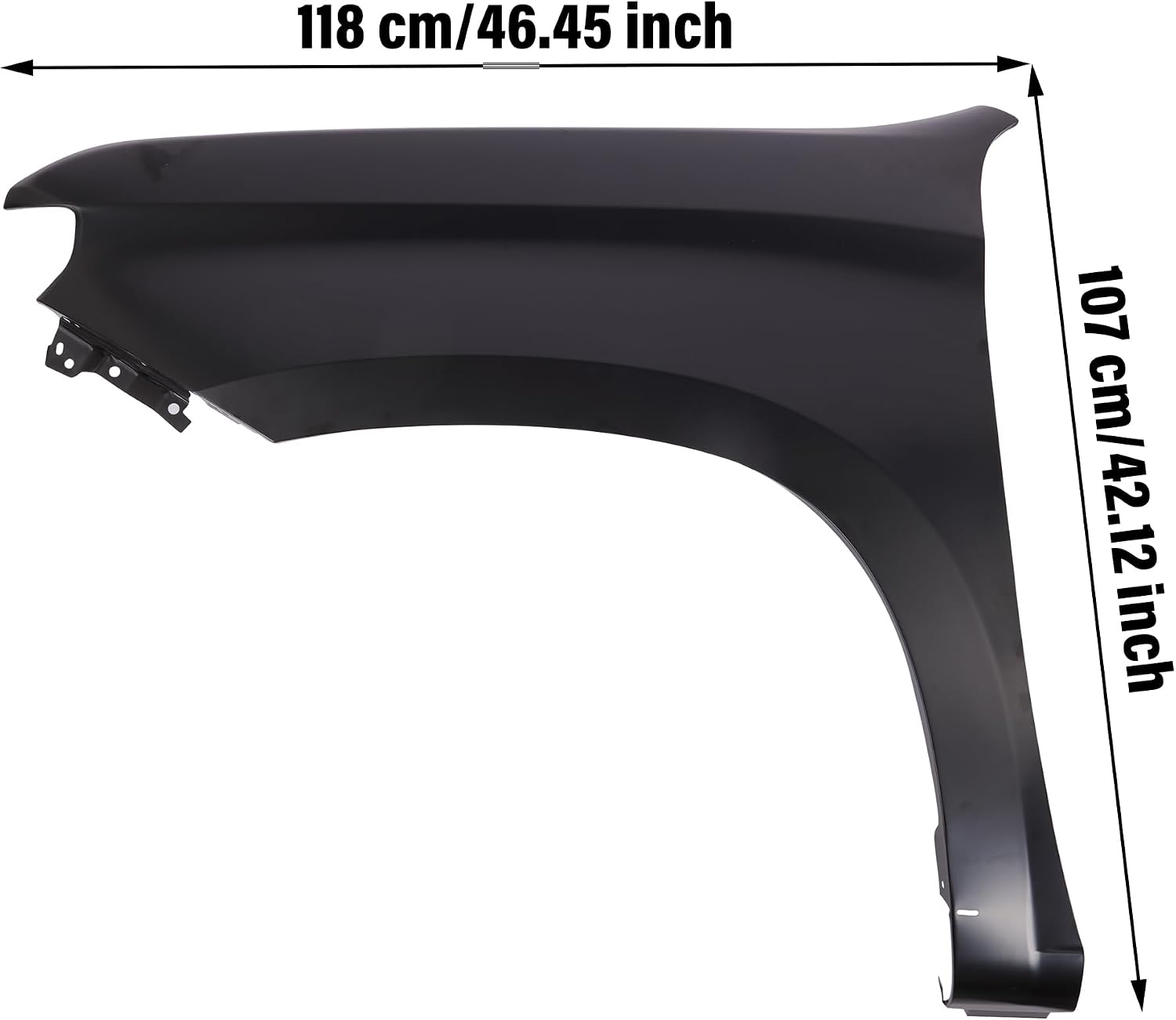 Front Left Driving Driver Side Fender Compatible with 2019-2023 Chevrolet/Chevy Silverado 1500 Primed Steel 84502610