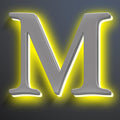 Illuminated House Number For Outside 20 Inch, Backlit LED House Number Signs Enhance Your Home's Elegance, Lighted Address Numbers, Metal House Numbers With Lights,M