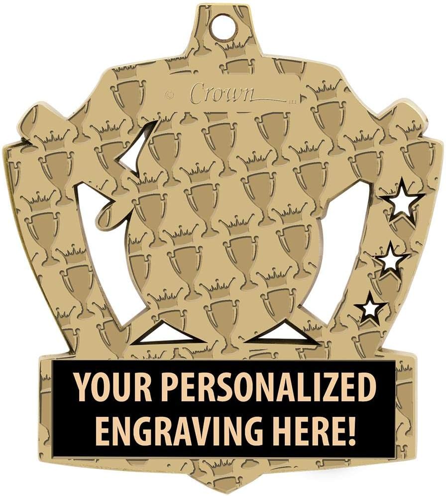 Crown Awards Custom T-Ball Medals, 2 1/4' Shieldz Tball Award Medals with Free Engraving Prime