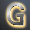 Illuminated LED House Numbers 18 Inch, Backlit LED Illuminated Address Numbers, Modern Lighted House Numbers At Night, Waterproof Large Metal Home Address Signs,G