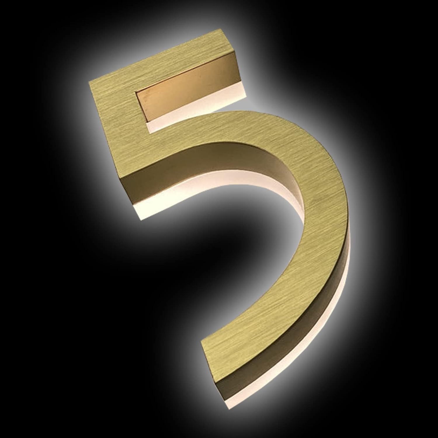 18' Backlit Illuminated LED House Number, Lighted Address Signs For Houses, Modern Lighted House Numbers For Outside, Illuminated Home Address Numbers,L
