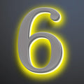 Illuminated House Number For Outside 20 Inch, Backlit LED House Number Signs Enhance Your Home's Elegance, Lighted Address Numbers, Metal House Numbers With Lights,6