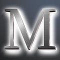 Backlit LED Illuminated Home Address Numbers 16', Large Modern Stainless Steel Illuminated House Numbers For Outside, Lighted Address Signs For A Stylish Look,M