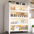Bar Hutch, Bakers Rack with Flip Doors, Hutch for Kitchen Storage with Adjustable Feet for Living Room, Study, Bathroom