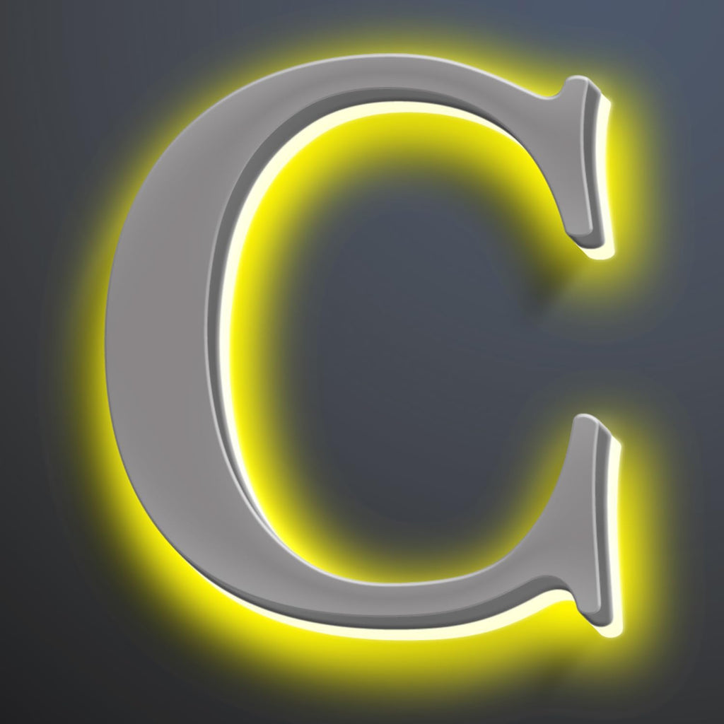 Illuminated House Number For Outside 20 Inch, Backlit LED House Number Signs Enhance Your Home's Elegance, Lighted Address Numbers, Metal House Numbers With Lights,C