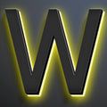 16 Inch Backlit LED Illuminated Address Signs For House Hand-polished Address Numbers For House Modern Large Lighted Metal House Numbers For Outside,W