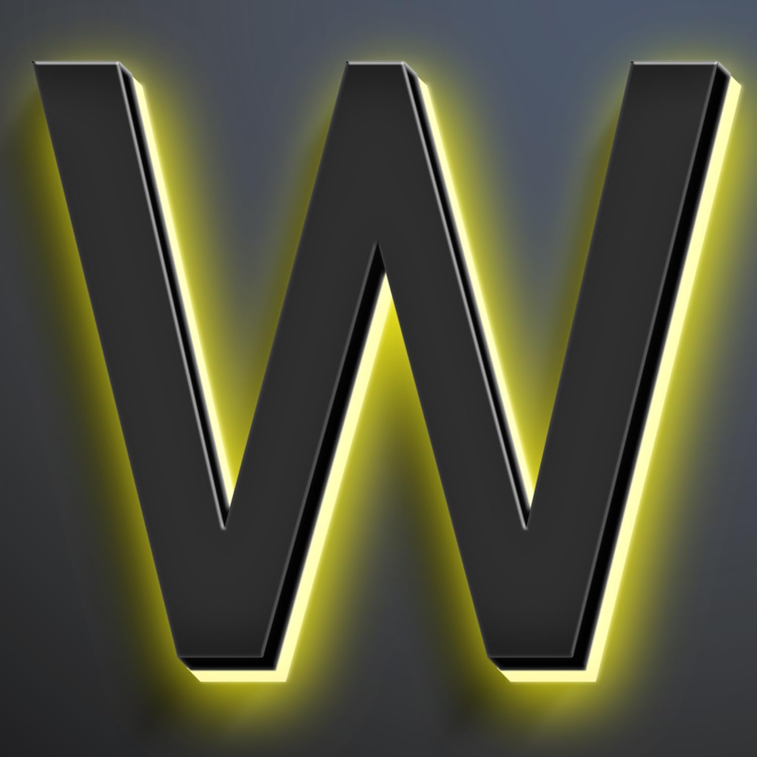16 Inch Backlit LED Illuminated Address Signs For House Hand-polished Address Numbers For House Modern Large Lighted Metal House Numbers For Outside,W