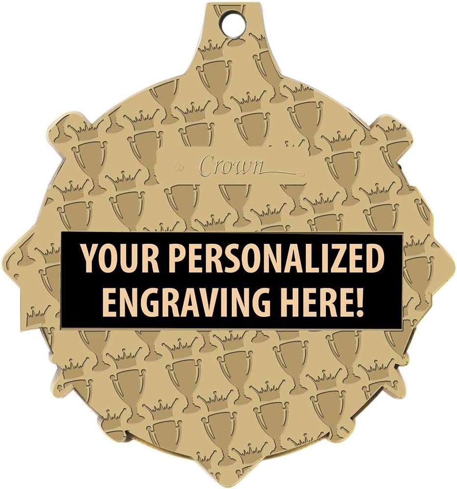 Crown Awards Custom Softball Medals, 2 1/4' Shieldz Softball Award Medals with Free Engraving