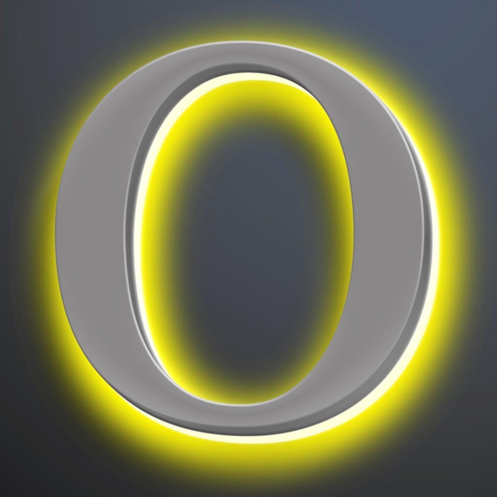 Illuminated House Number For Outside 20 Inch, Backlit LED House Number Signs Enhance Your Home's Elegance, Lighted Address Numbers, Metal House Numbers With Lights,O