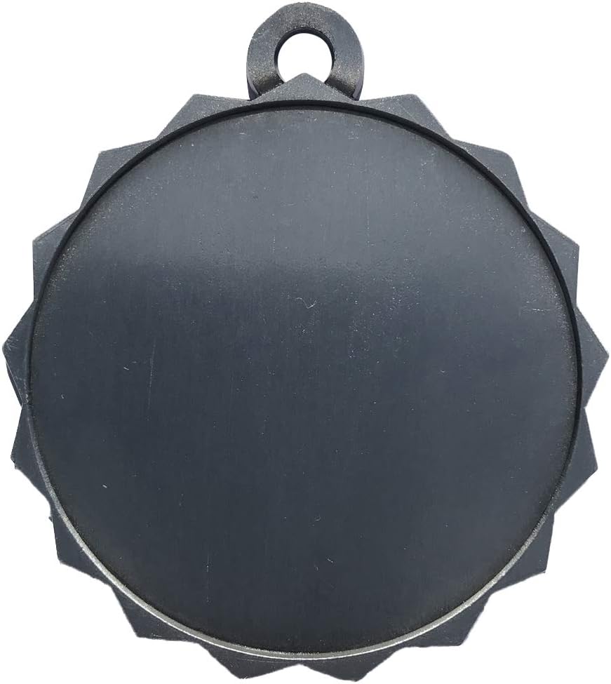 Express Medals 1 to 50 Packs of Engraved Blank Silver Medal Award Trophy Insert Holder with Neck Ribbon & Attached Engraved Plate on Back LAZD214-Blank