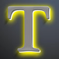 Illuminated House Number For Outside 20 Inch, Backlit LED House Number Signs Enhance Your Home's Elegance, Lighted Address Numbers, Metal House Numbers With Lights,T