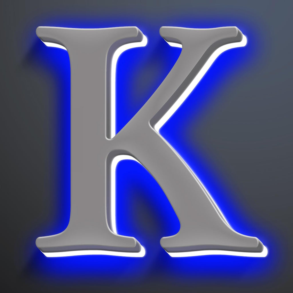 Backlit LED Illuminated Home Address Numbers 16 Inch, Stainless Steel Hand-Polished For House Address Signs, Large Lighted House Numbers, Modern Address Numbers,K