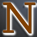 Illuminated LED House Numbers 20 Inch, Backlit LED Illuminated Address Number, Large Modern Lighted House Number For Outdoor, Metal Address Signs, Brown, White Light,N