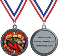 Express Medals Engraved 1 to 50 Packs Engraved Chili Cook Off Silver Medal Trophy Award with Personalized Custom Text LD212-FCL437