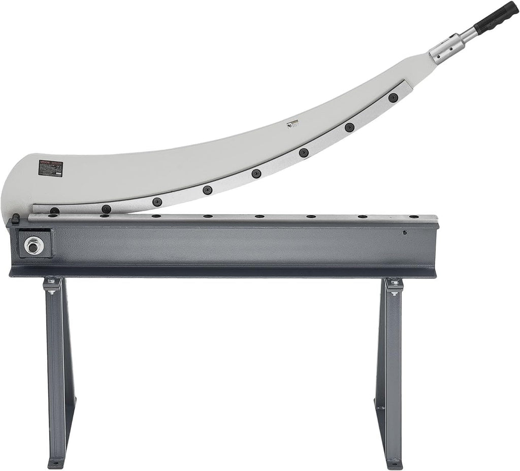 VEVOR Guillotine Shear, 39 in Bed Width Benchtop Cutter, Manual Hand Plate Shear for Metal Sheet Processing, with Q235 Material, High Precision, Stand, for PCB Board, Aluminum, Steel, Copper, Plastic