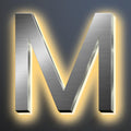 Illuminated LED House Numbers 18 Inch, Backlit LED Illuminated Address Numbers, Modern Lighted House Numbers At Night, Waterproof Large Metal Home Address Signs,M