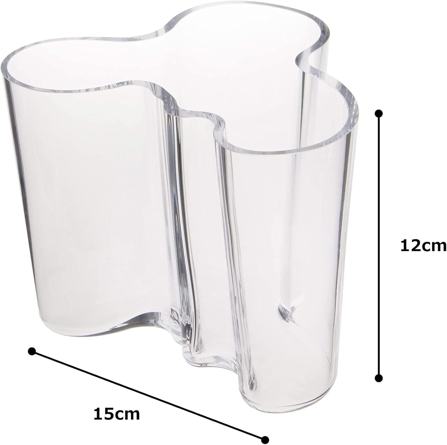 Iittala Alvar Aalto 120mm Clear Vase