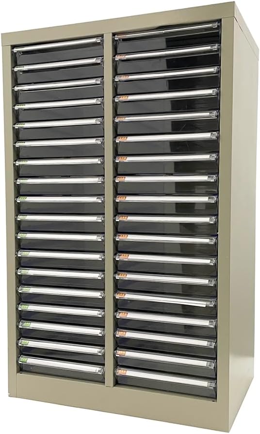 File Cabinet with 36 Drawers Documents Storage Organizer Office File Storage Cabinet with Labels for Paper/Book/Bolt/Nut