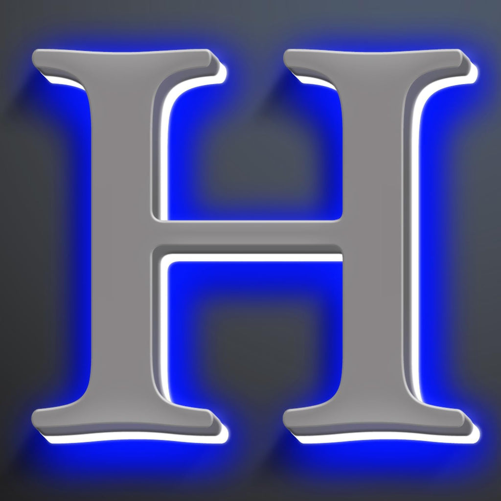 Backlit LED Illuminated Home Address Numbers 16 Inch, Stainless Steel Hand-Polished For House Address Signs, Large Lighted House Numbers, Modern Address Numbers,H