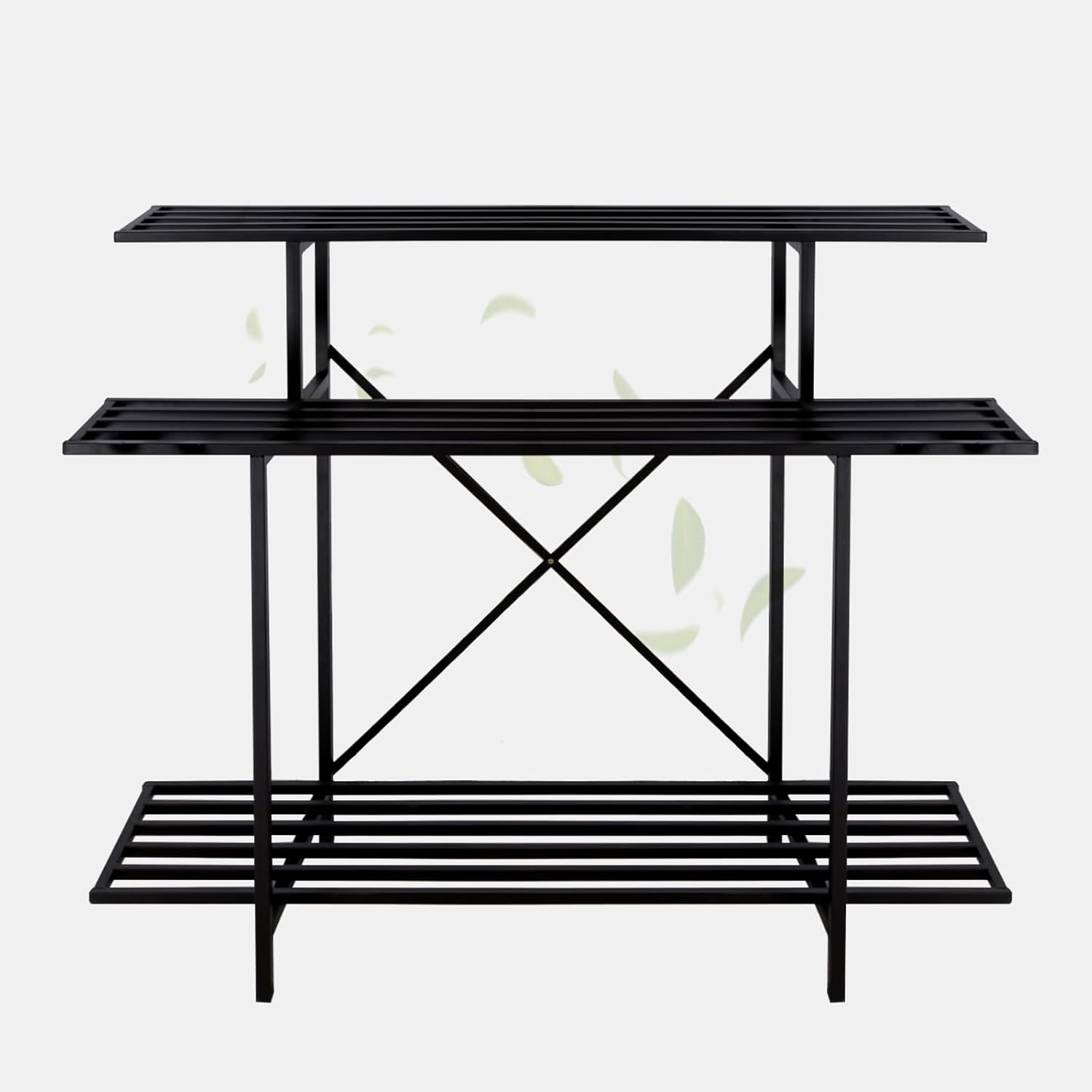 Zhongma 3 Tier Heavy Duty Plant Stand (L45.67 x W17.32 x H39.37)