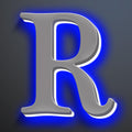 Backlit LED Illuminated House Numbers 18 Inch, Stainless Steel Hand-Polished For House Address Signs, Modern Lighted House Numbers, Large Metal Address Numbers,R