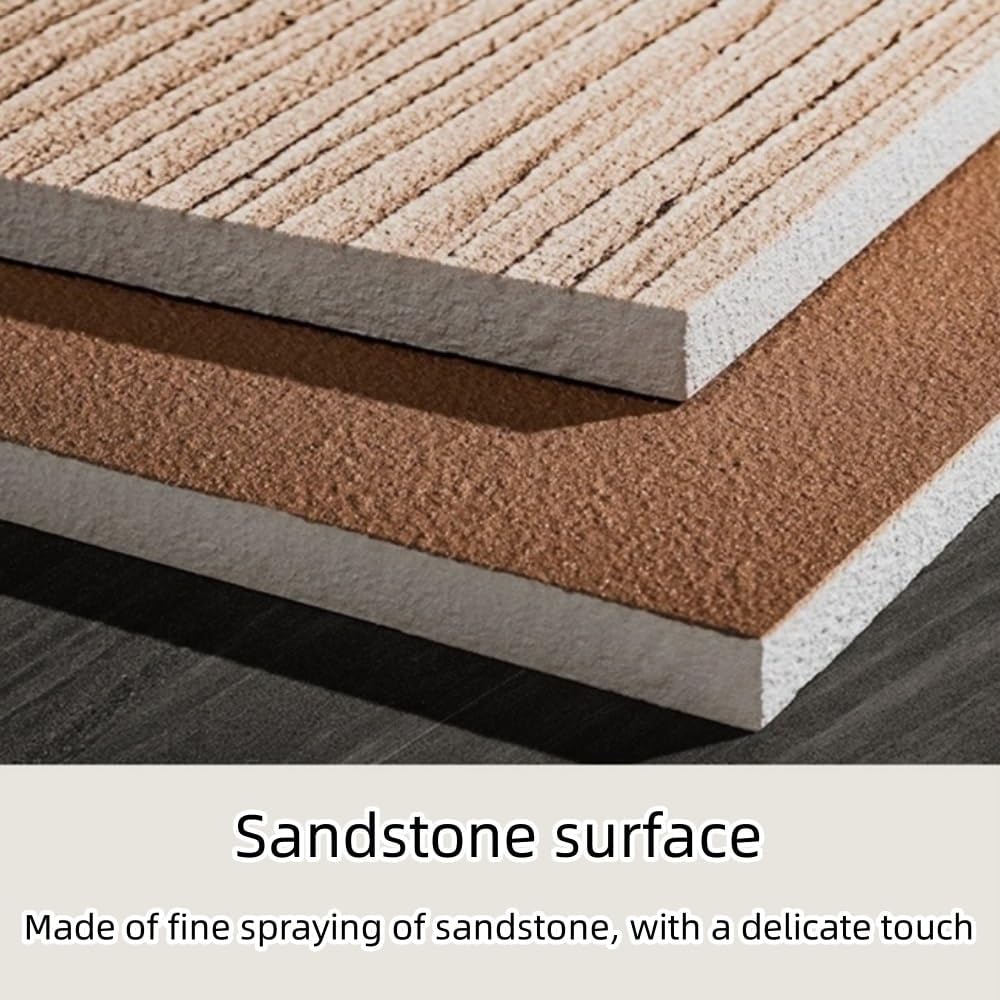 Sandstone Texture Wall Art with Planter, Modern 3D Visual Effect Wall Decor with Water Storage Vase, Handcrafted Home Decor for Living Room, Office(Black,Medium)