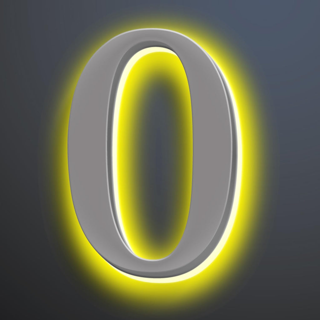 Illuminated House Number For Outside 20 Inch, Backlit LED House Number Signs Enhance Your Home's Elegance, Lighted Address Numbers, Metal House Numbers With Lights,0
