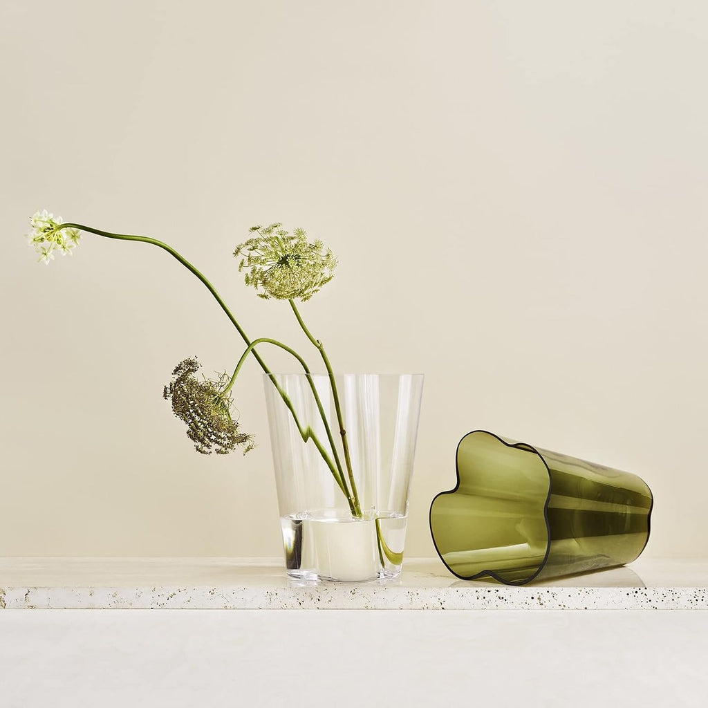 Iittala Aalto Vase 220 mm Green Glass