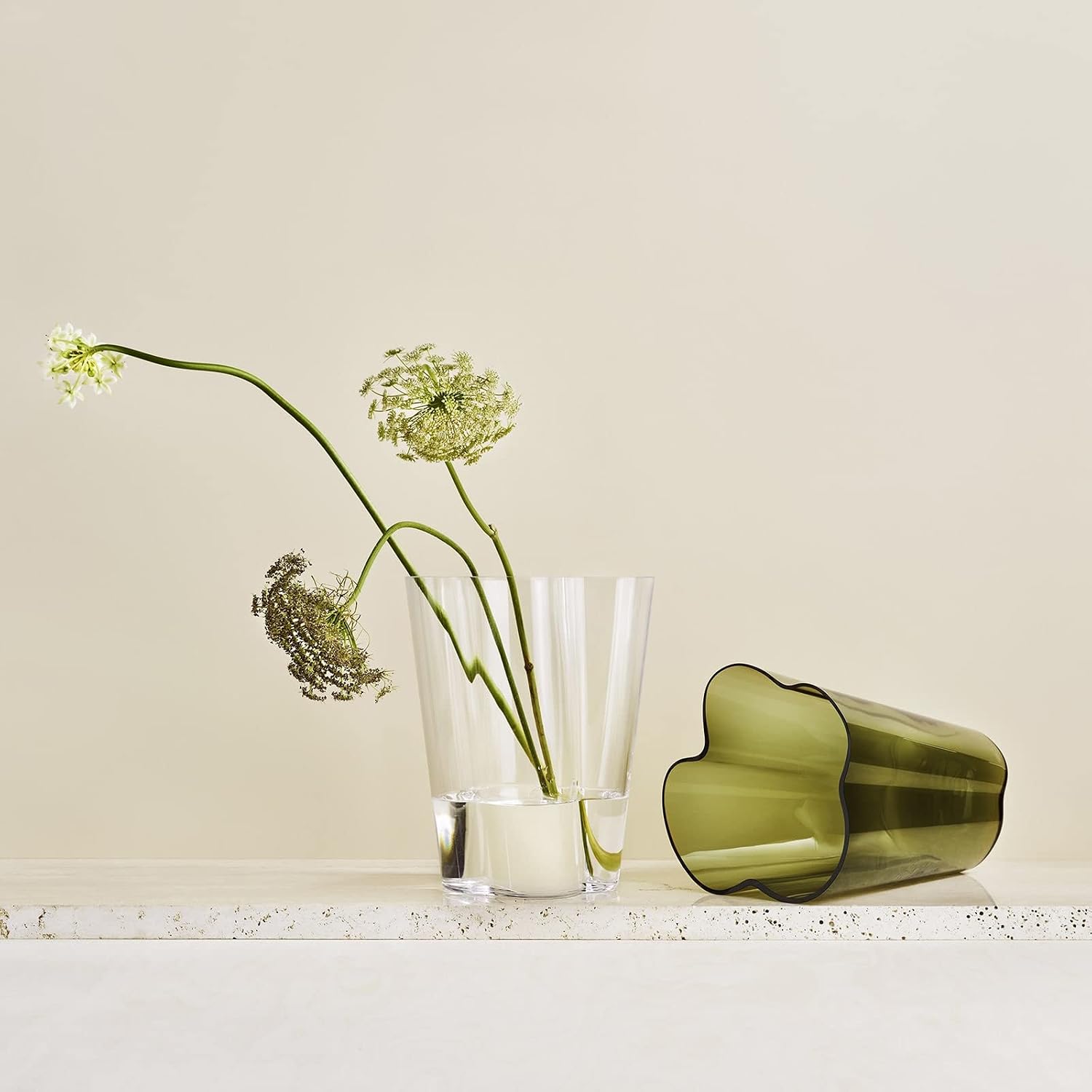 Iittala Aalto Vase 220 mm Green Glass