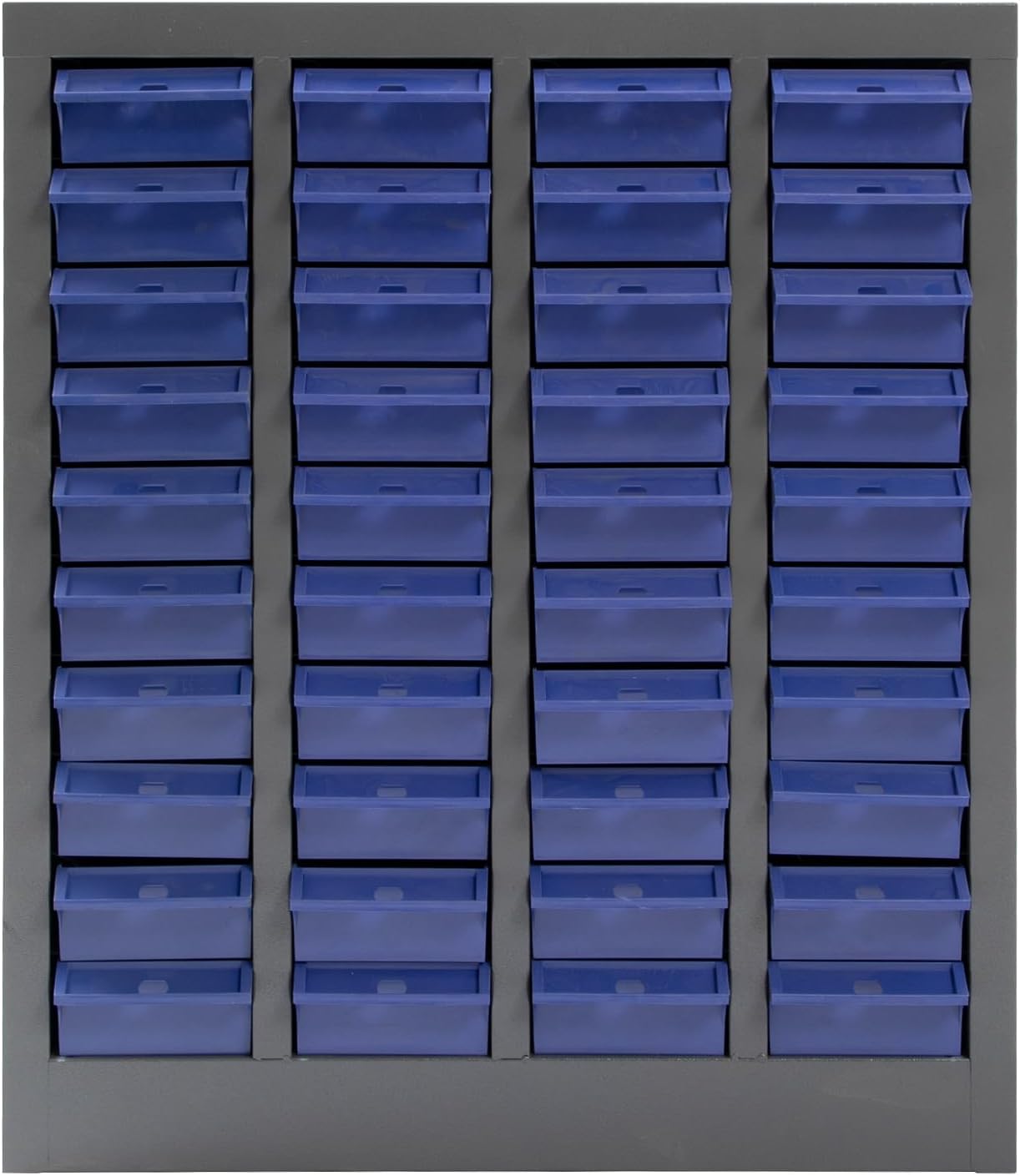 Bolt and Nut Tool Storage Cabinet 40 Drawers Parts Cabinets with ABS Material Drawer for Tool Organization Shelves Hardware and Office Supplies, Grey