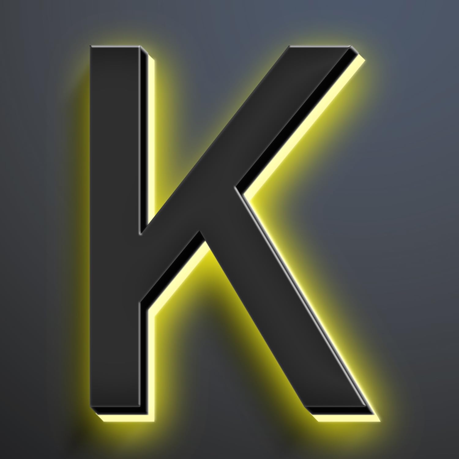 16 Inch Backlit LED Illuminated Address Signs For House Hand-polished Address Numbers For House Modern Large Lighted Metal House Numbers For Outside,K