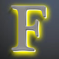 Illuminated House Number For Outside 20 Inch, Backlit LED House Number Signs Enhance Your Home's Elegance, Lighted Address Numbers, Metal House Numbers With Lights,F