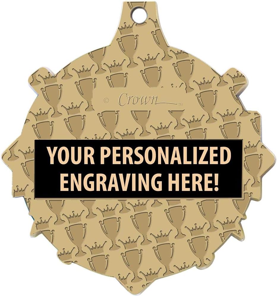 Crown Awards Custom Baseball Medals, 2 1/4' Shieldz Baseball Award Medals with Free Engraving