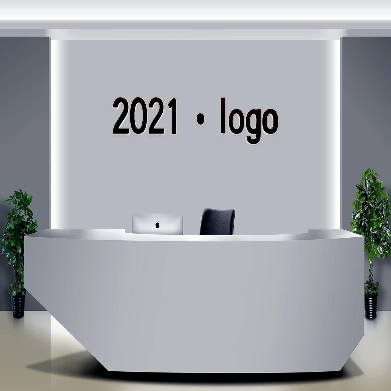 Illuminated LED House Numbers Plaques For Outside, 16 Inch Backlit LED Home Address Numbers Signs, Lighted Up Door Name Plaques For Outside,I