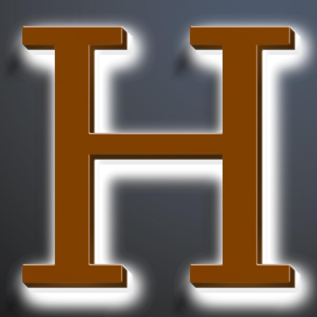 Illuminated LED House Numbers 20 Inch, Backlit LED Illuminated Address Number, Large Modern Lighted House Number For Outdoor, Metal Address Signs, Brown, White Light,H