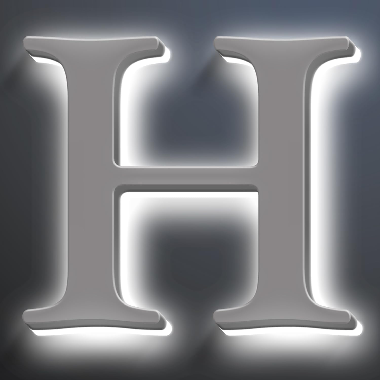 Backlit LED Address Number Get Noticed, 18 Inch Illuminated House Numbers, Lighted Up Home Address Number For Yard, Modern Metal Lighted House Number For Outside,H