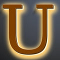Illuminated LED House Numbers, Large Address Numbers 18', Backlit LED Illuminated Home Address Number, Modern Lighted House Numbers, Waterproof, Brown, Warm Light,U