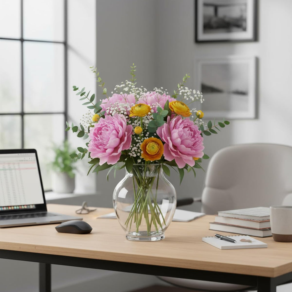 WGVI Clear 6.3' Inch Elegant Urn Ginger Jar Glass Vases for Floral Arrangement, Utility Flower Vase Bouquets, Home Décor Wedding Event Table Centerpieces, 12 Pieces