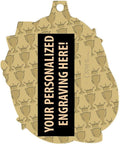 Crown Awards Cross Country Medals, 2 1/4' Gold Cross Country Running Medals with Custom Engraving Prime