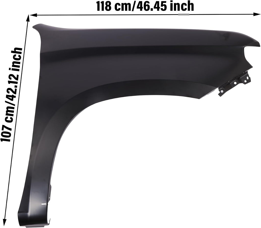 Front Right Passenger Side Fender Compatible with 2019-2023 Chevrolet/Chevy Silverado 1500 Primed Steel 84502611