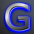 Illuminated House Numbers 18 Inch, Backlit Illuminated LED House Address Numbers For Outside, Modern Metal Lighted Address Numbers Signs, Brushed Silver, Blue Light,G