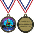Express Medals 1 to 50 Packs Engraved Figure Skating Gold Medal Trophy Award with Personalized Custom Text LD212-MY474