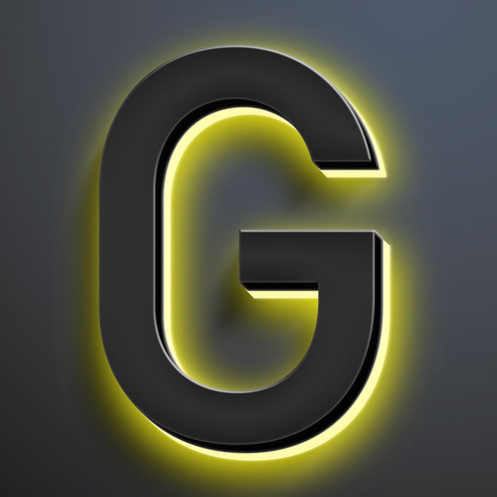 16 Inch Backlit LED Illuminated Address Signs For House Hand-polished Address Numbers For House Modern Large Lighted Metal House Numbers For Outside,G