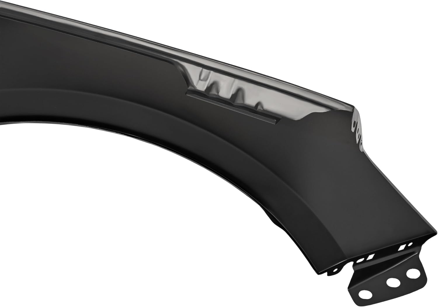 KUAFU Front Fender Compatible with 2016-2023 Chevy Chevrolet Malibu Replacement for 84029562 GM1240392 Steel Fender Panel Black (Left Driver Side)